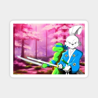 TMNT Leonardo Usagi Team UP Magnet