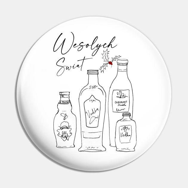 Wesolych Swiat - Happy Holidays Pin by M&N Imagerie