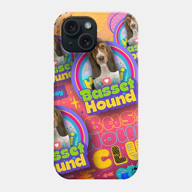 Basset Hound dog v2 Phone Case by Puppy & cute