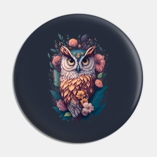 Retro Owl Pin