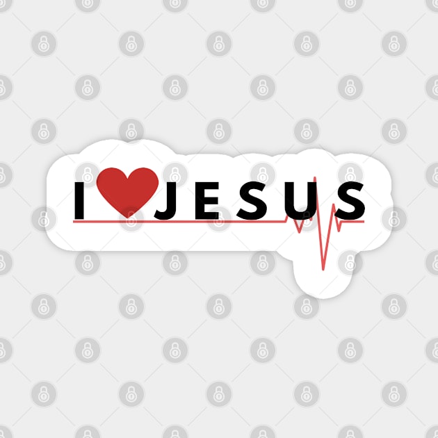 I Love Jesus Magnet by Happy - Design