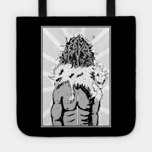 Gothic Sketch Portrait of a Skinwalker Witch Tote