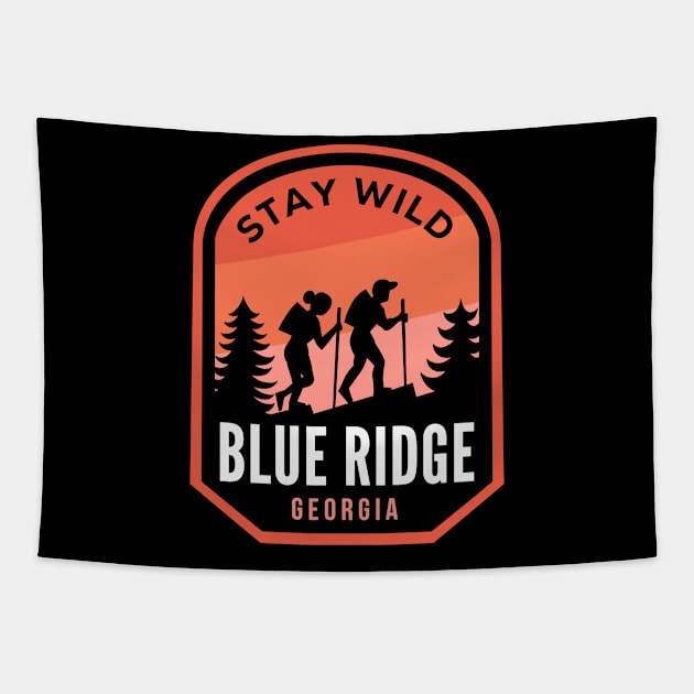 Blue Ridge Georgia Hiking in Nature Tapestry by HalpinDesign