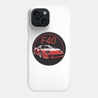 Ferrari F40 legendary design Phone Case