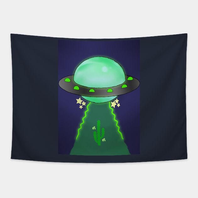 UFO Tapestry by Allonsy Dorota 