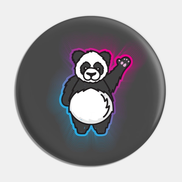 Hello Giant Panda Bear Pin by Vin Zzep