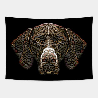 German Shorthaired Pointer Face Tapestry