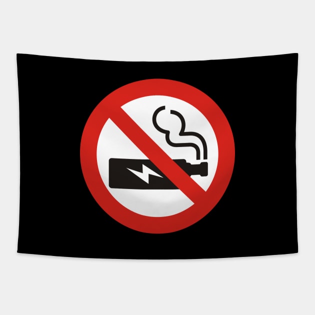 No Vaping Sign Tapestry by sifis