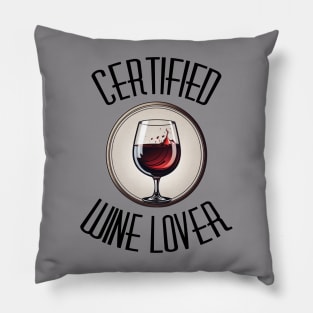 Certified Wine Lover Pillow
