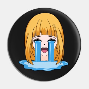 Crying Anime Girl Anime Merch For Teen Girl Pin