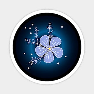 Blue flower Magnet