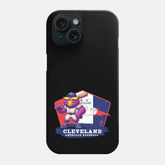 USA - American BASEBALL - Cleveland - Baseball mascot - Cleveland baseball Phone Case by ArtProjectShop