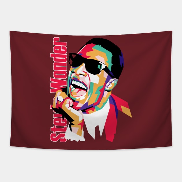 stevie wonder abstract Tapestry by Martincreative