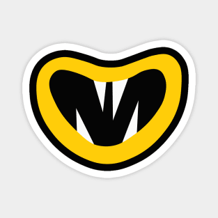 Funny Halloween Yellow Mouth Magnet