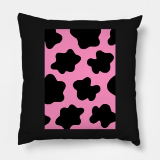 Moo Print Pink Pillow