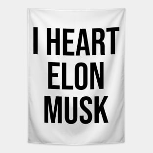 I heart Elon Musk Tapestry