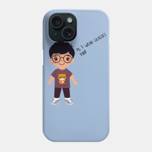 Hi, I wear glasses too! Phone Case