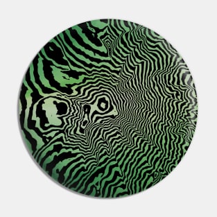 Mount Rainer Painted Green Topographic Pin