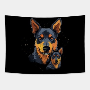 Australian Cattle Dog Fathers Day Tapestry