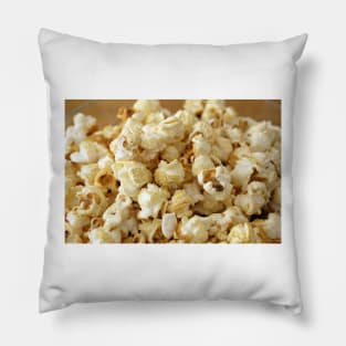 Popcorn close up background texture Pillow