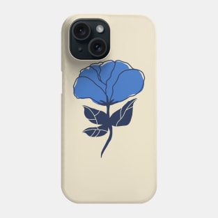 Sketchy Blue Flower Phone Case