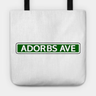 Adorbs Ave Street Sign Tote