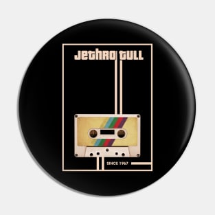 Jethro Tull Music Retro Cassette Tape Pin