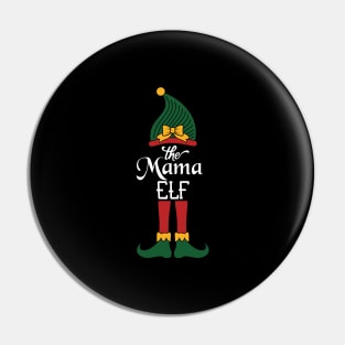 The Mama Elf Matching Family Group Christmas Party Pajama Pin