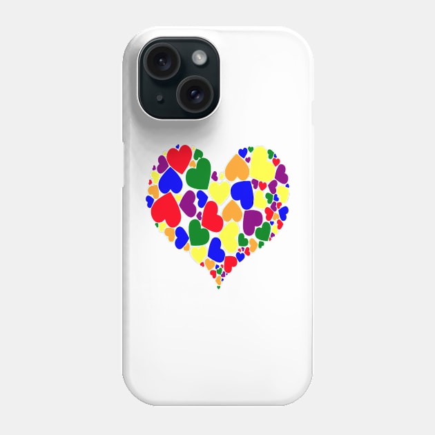 A Heart Of Hearts LGBT Proud To Love Phone Case by taiche