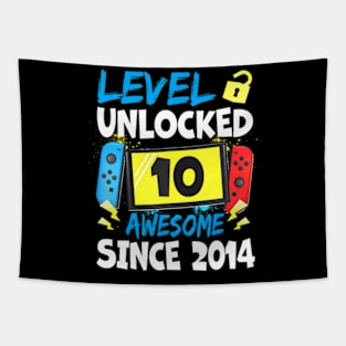 10th Birthday  Level 10  Awesome 2014 Video Tapestry