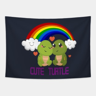 Cute Animal Turtle Design Tapestry