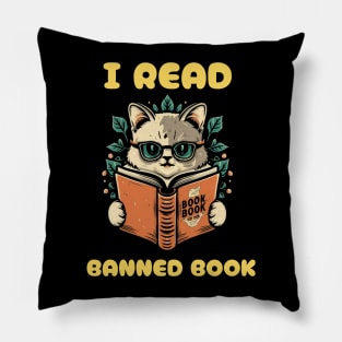 I read banned books Pillow