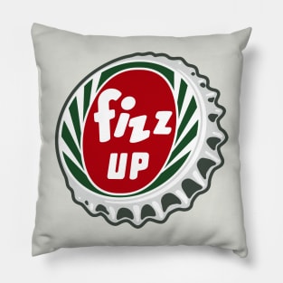 Vintage Fizz Up Soda Bottlecap Pillow