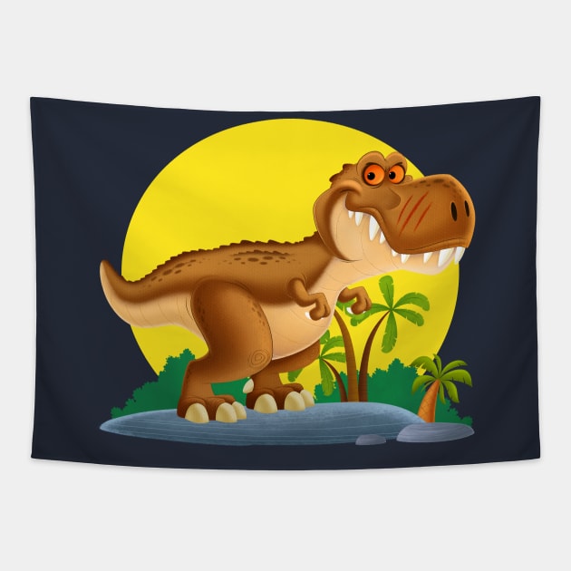 T-rex Tapestry by nabilllll