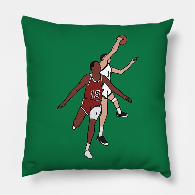 Havlicek Stole The Ball! Pillow by rattraptees