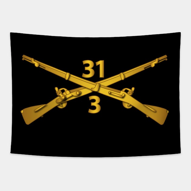 3rd Bn - 31st Infantry Regiment Branch wo Txt Tapestry by twix123844