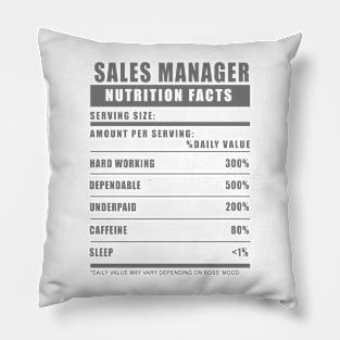 Sales Manager Underpaid Humor Pillow