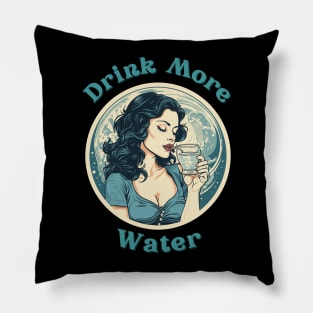 Drink More Water Pillow