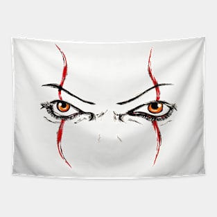 CREEPY CLOWN EYES Tapestry