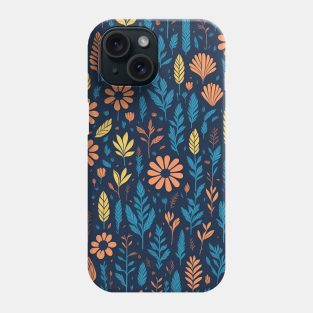 Colorful trees and flowers Phone Case