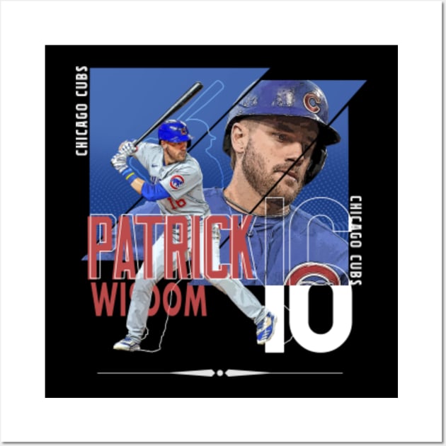 Patrick Wisdom Baseball Edit Cubs - Patrick Wisdom - Posters and