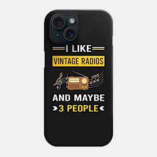 3 People Vintage Radio Phone Case