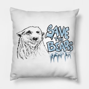 Save The Arctic Bears Pillow