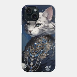 Silver Bengal Cat Phone Case