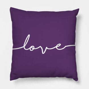 Love Simple Handwriting Pillow