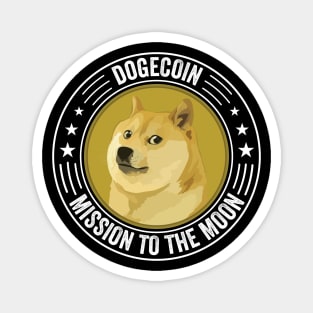 Vintage Dogecoin DOGE Coin To The Moon Crypto Token Cryptocurrency Wallet Birthday Gift For Men Women Kids Magnet