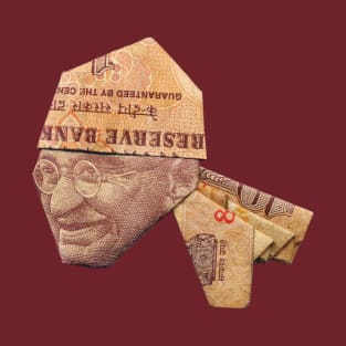 Gandhi / Money Origami T-Shirt