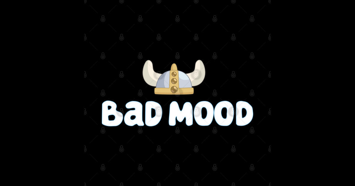 Bluey Bad Mood Bluey Bad Mood Tapestry TeePublic