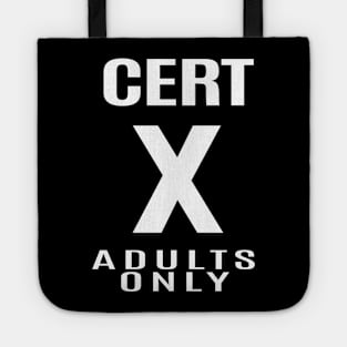 Vintage Movie Age Rating - X for restricted Tote