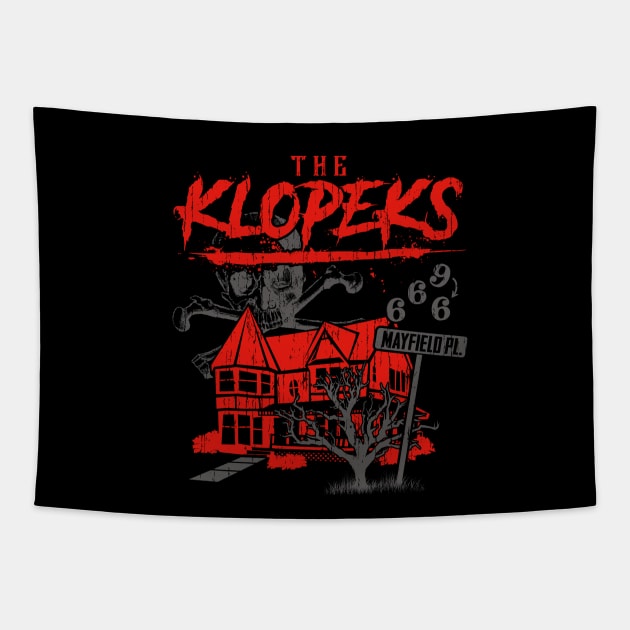 The Klopeks - House of Horrors Tapestry by dustbrain